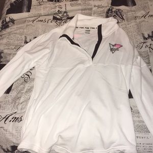 VS PINK quarter zip/snap pull over